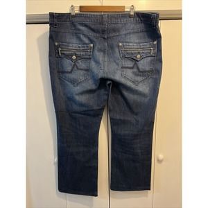 VTG Y2K Southpole-Style Blac Label Baggy Skater Hip Hop Urban Jeans Sz 45x30